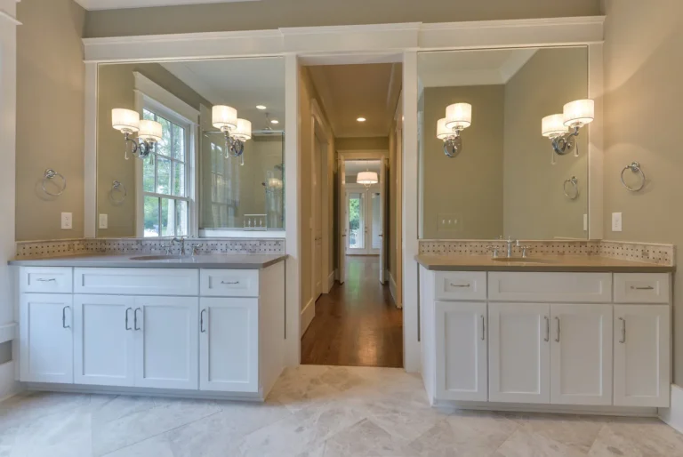 Bathroom with custom cabinetry